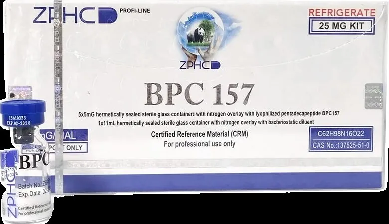 Упаковка BPC-157 производства ZPHC