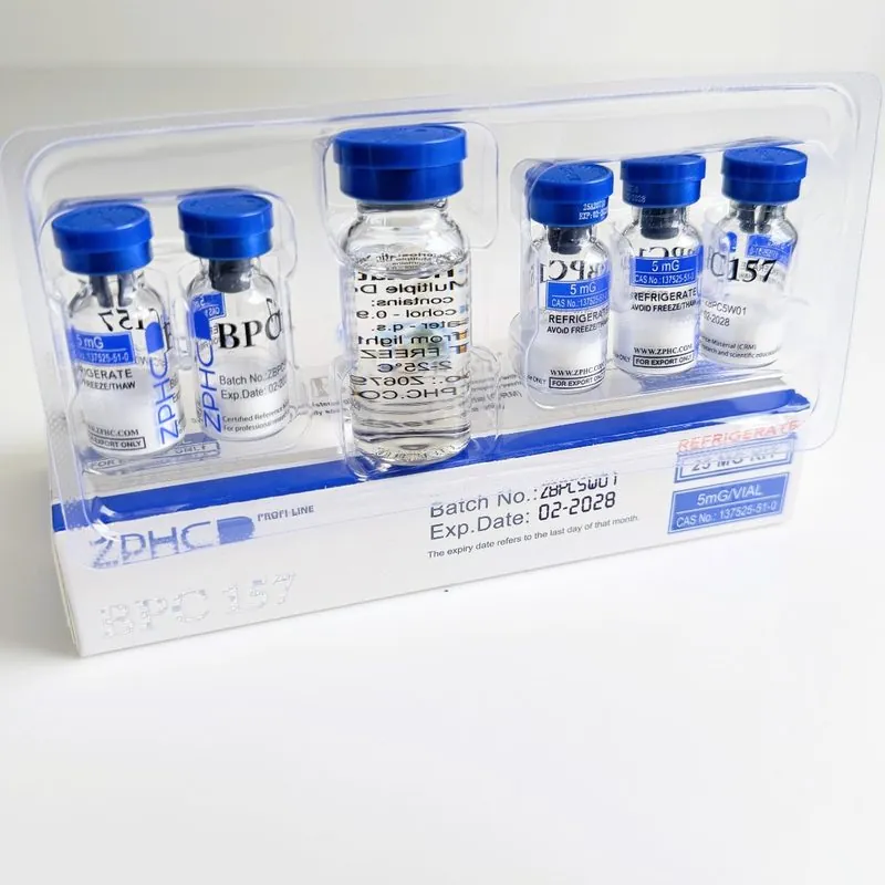 Флаконы BPC-157 с этикеткой производителя ZPHC